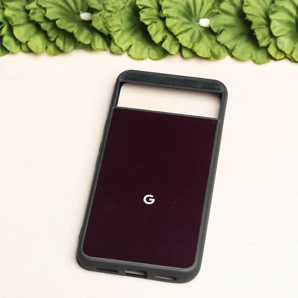 Black metal back case for Google Pixel 8A