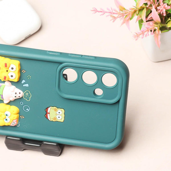 Dark Green Sponge World Silicone case for Samsung A55