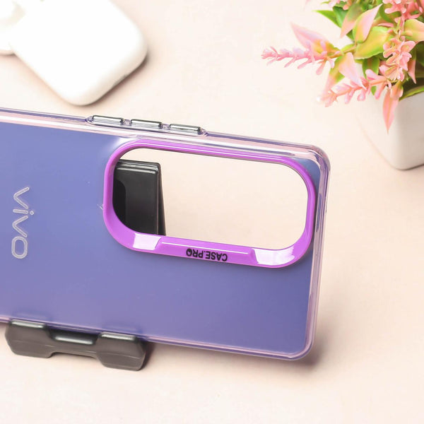 Purple Rgiem Slim Slicone Non-Yellowing Protective Case for Vivo V40