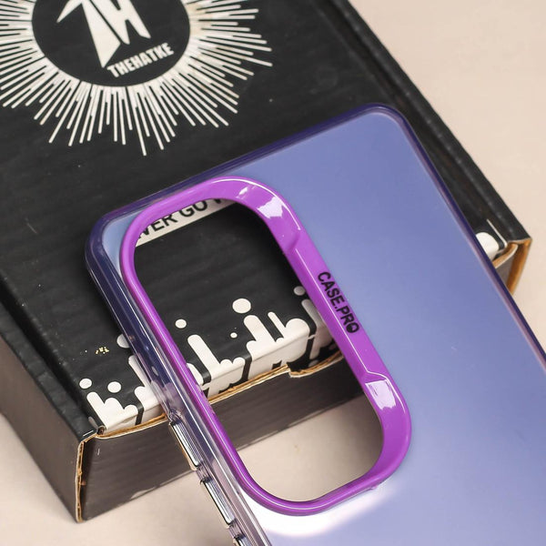 Purple Rgiem Slim Slicone Non-Yellowing Protective Case for Vivo V40