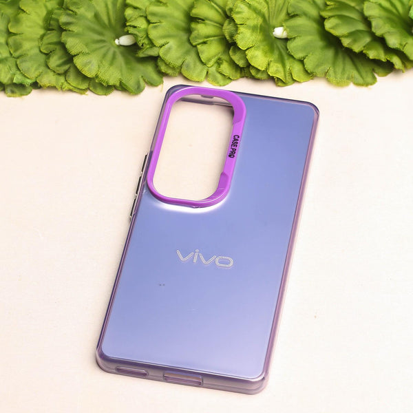 Purple Rgiem Slim Slicone Non-Yellowing Protective Case for Vivo V40