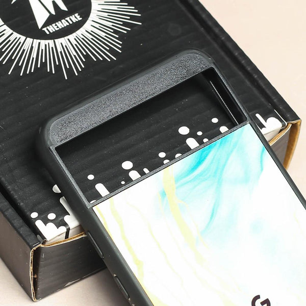 Green Luxe Marble metal back case for Google Pixel 8A