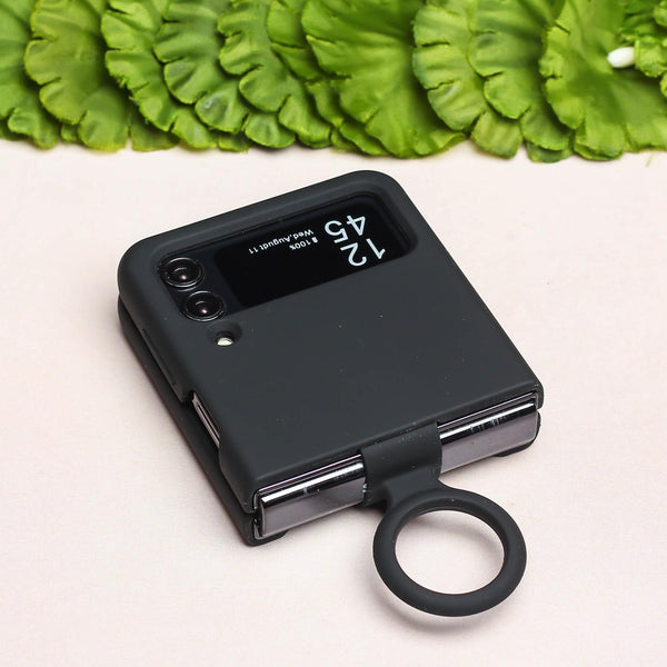 Black Original Silicone case for Samsung Galaxy Z FLIP 4