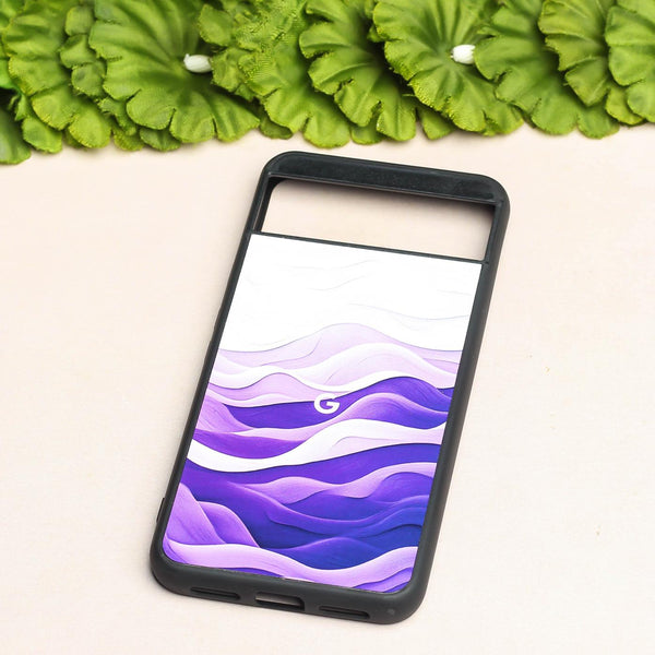 Purple Crest metal back case for Google Pixel 8A