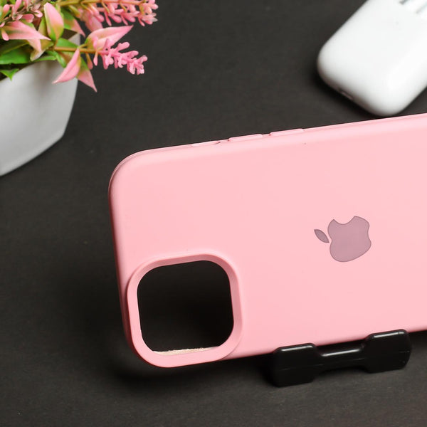 Pink Original Silicone case for Apple iphone 13