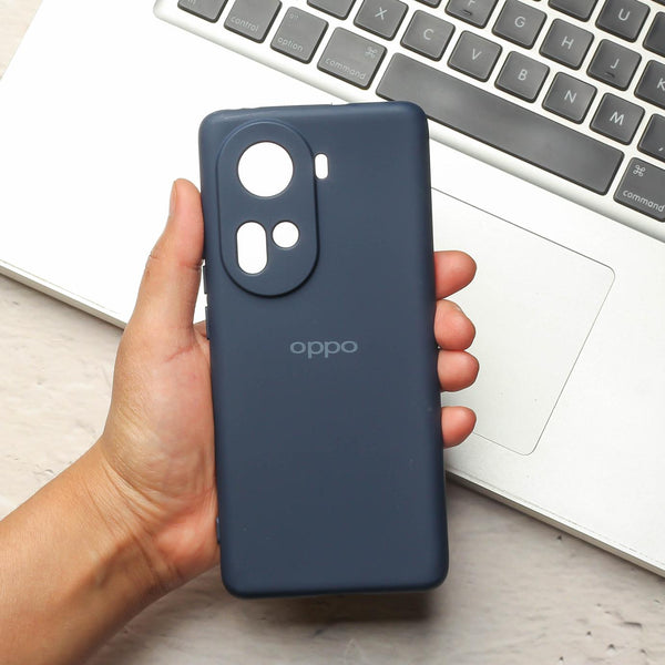 Dark Blue Camera Original Silicone case for Oppo Reno 11
