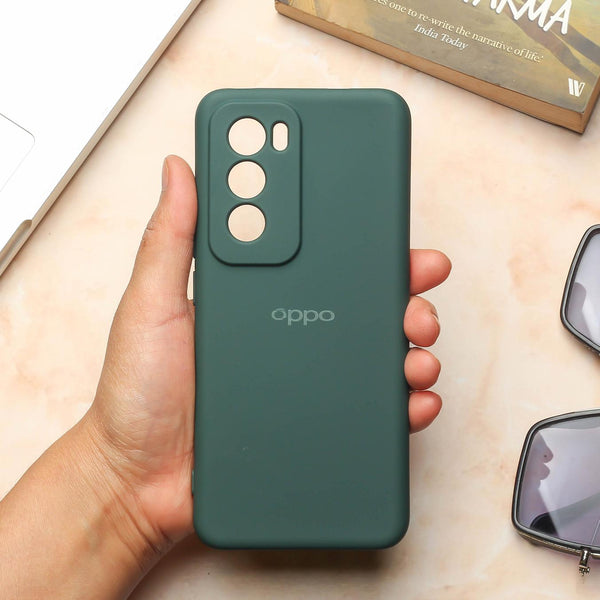 Dark Green Camera Original Silicone case for Oppo Reno 12