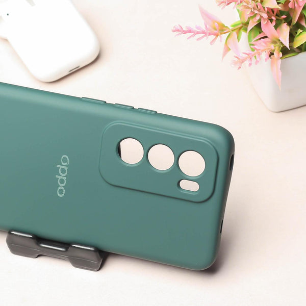 Dark Green Camera Original Silicone case for Oppo Reno 12