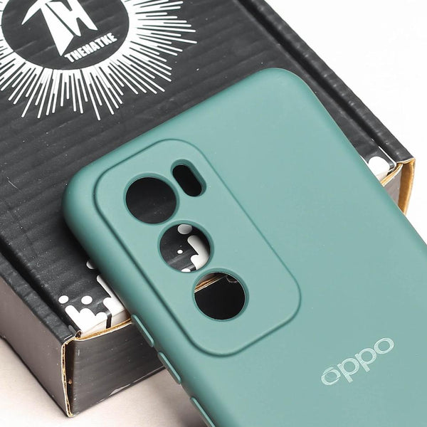 Dark Green Camera Original Silicone case for Oppo Reno 12