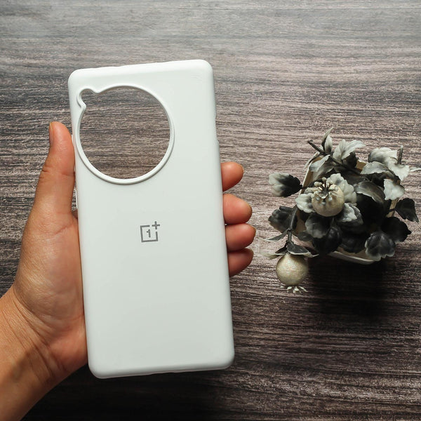 White Original Silicone case for Oneplus 12R