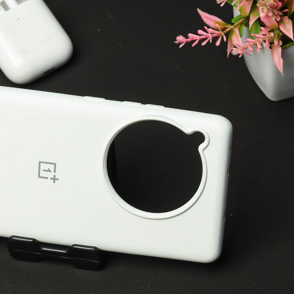White Original Silicone case for Oneplus 12R