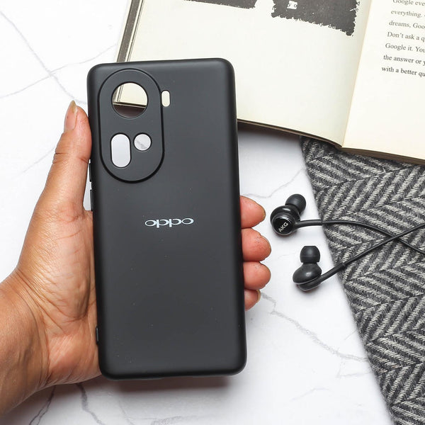 Black Camera Original Silicone case for Oppo Reno 11