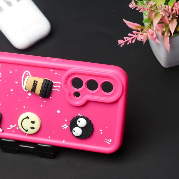 Pink COFFEE (ALWAYS HAPPY) Silicone case for Oneplus Nord CE