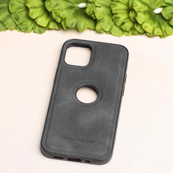 Black Classic Leather Case for Apple Iphone 13