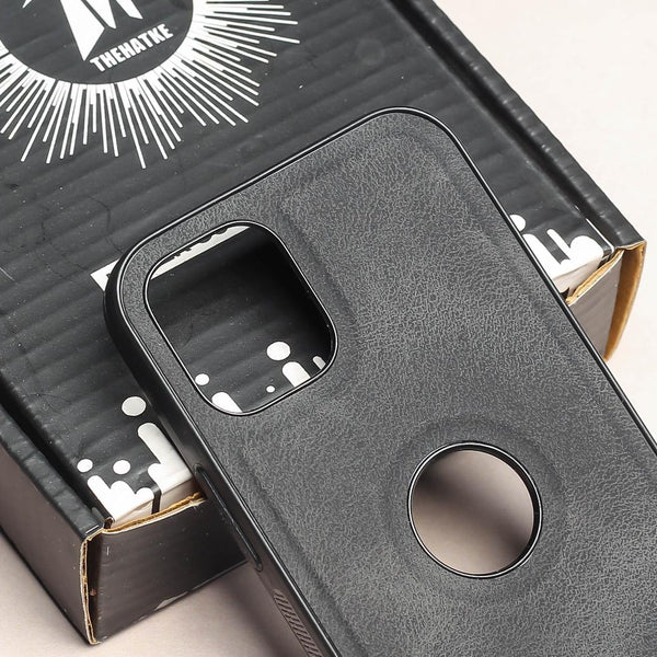 Black Classic Leather Case for Apple Iphone 13