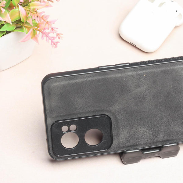 Black Classic Leather Case for Oneplus Nord CE 2