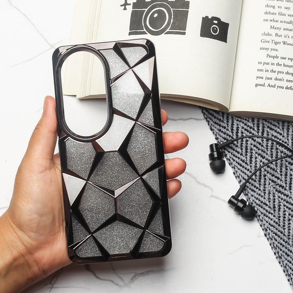 Dazzle Black Silicone case for Vivo V50