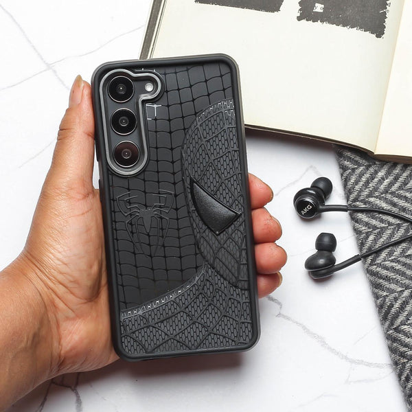 SP-Superhero Engraved logo silicon Case for Samsung S23