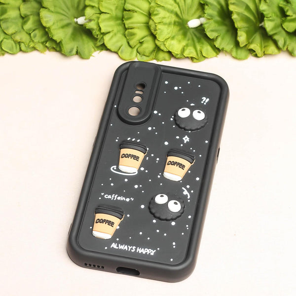 Black COFFEE (ALWAYS HAPPY) Silicone case for Vivo V15 Pro