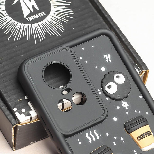 Black COFFEE (ALWAYS HAPPY) Silicone case for Oppo Reno 10