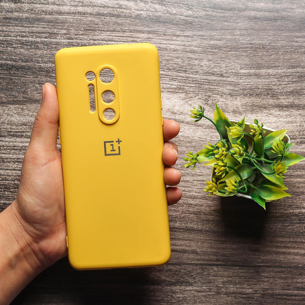 Yellow Camera Original Silicone case for Oneplus 8 Pro