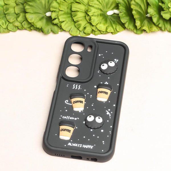 Black COFFEE (ALWAYS HAPPY) Silicone case for Vivo Y29