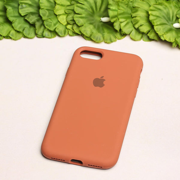Brown Original Silicone case for Apple iphone 7