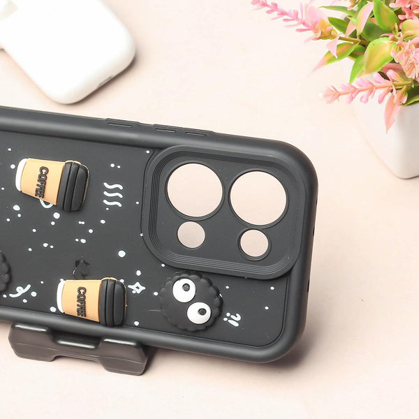 Black COFFEE (ALWAYS HAPPY) Silicone case for Oppo Reno 13