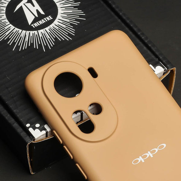 Brown Camera Original Silicone case for Oppo Reno 11