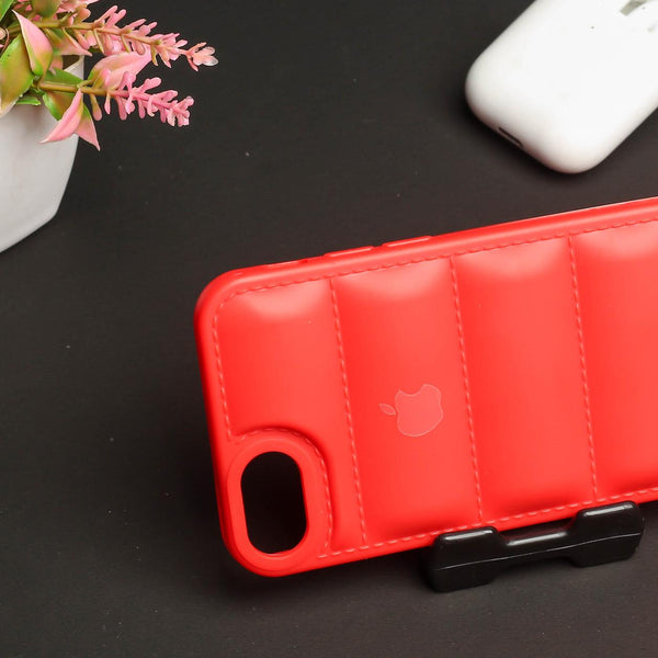 Red Puffon silicone case for Apple iPhone 7