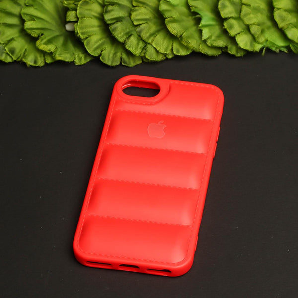 Red Puffon silicone case for Apple iPhone 7
