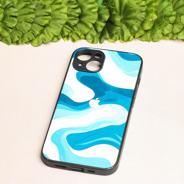Oceanic Flow metal back case for Apple Iphone 13