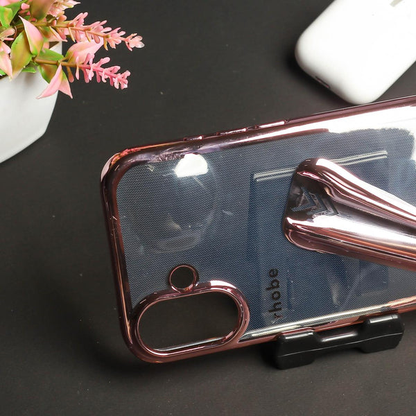 Rhobe Pink Silicone Case for Apple Iphone 16