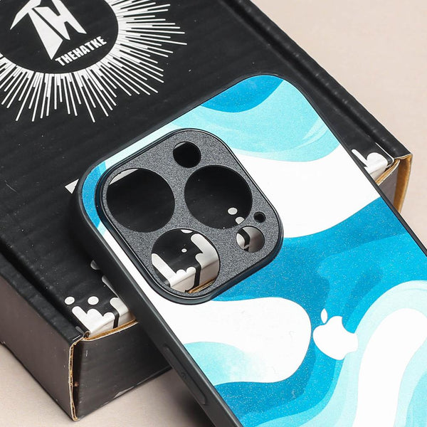 Oceanic Flow metal back case for Apple Iphone 15 Pro