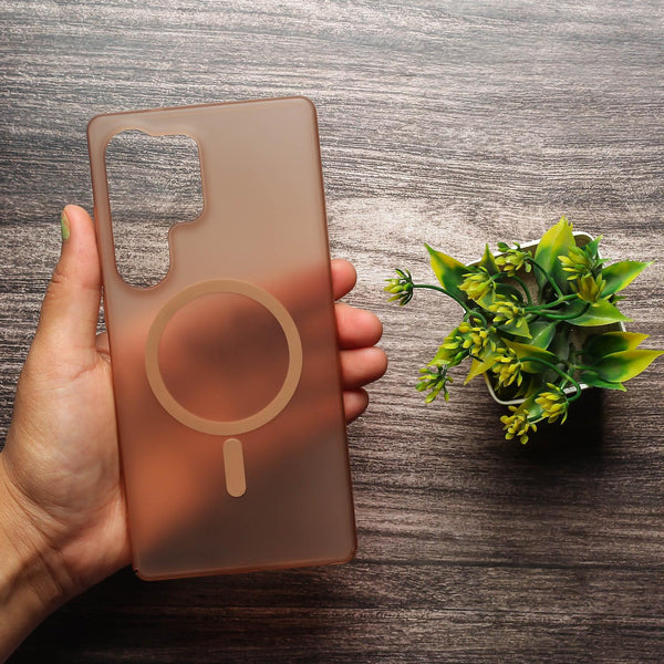 Natural Titanium Paper Matte Magsafe Case for Samsung S25 Ultra