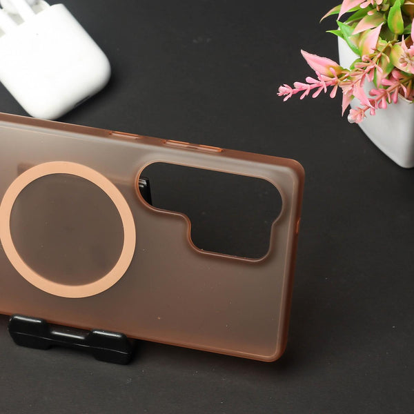 Natural Titanium Paper Matte Magsafe Case for Samsung S25 Ultra