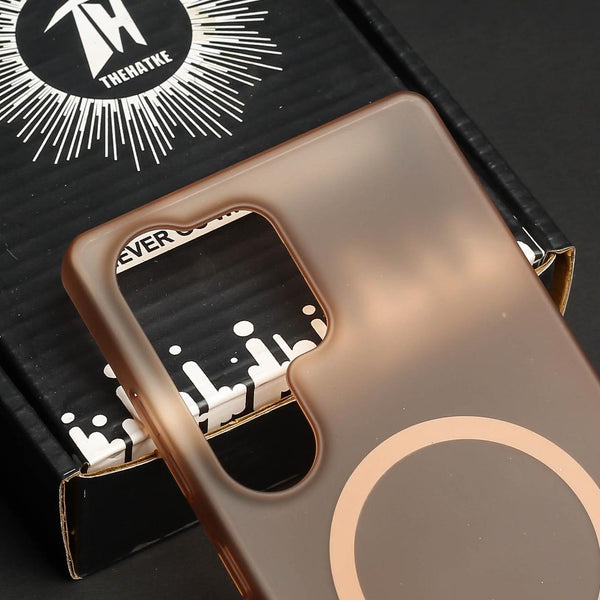 Natural Titanium Paper Matte Magsafe Case for Samsung S25 Ultra