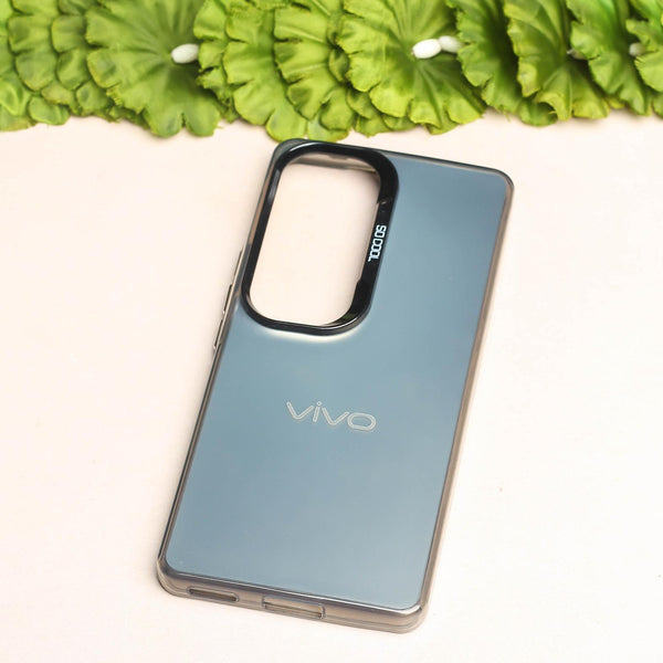 Silver Rgiem Slim Slicone Non-Yellowing Protective Case for Vivo V40