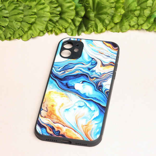 Blue Opulent metal back case for Apple Iphone 11