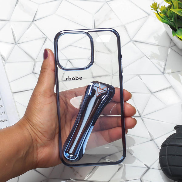 Rhobe Blue Silicone Case for Apple Iphone 16 Pro