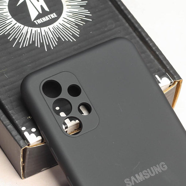 Black Original Camera Safe Silicone case for Samsung A32