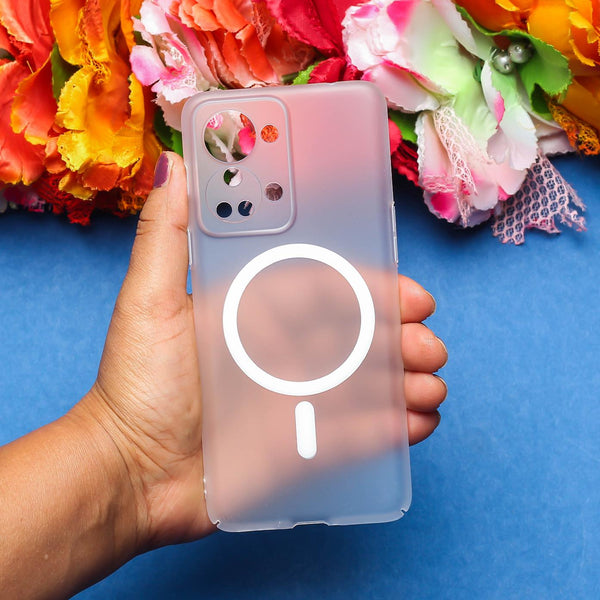 White Paper Matte Magsafe Case for Oneplus Nord 2T