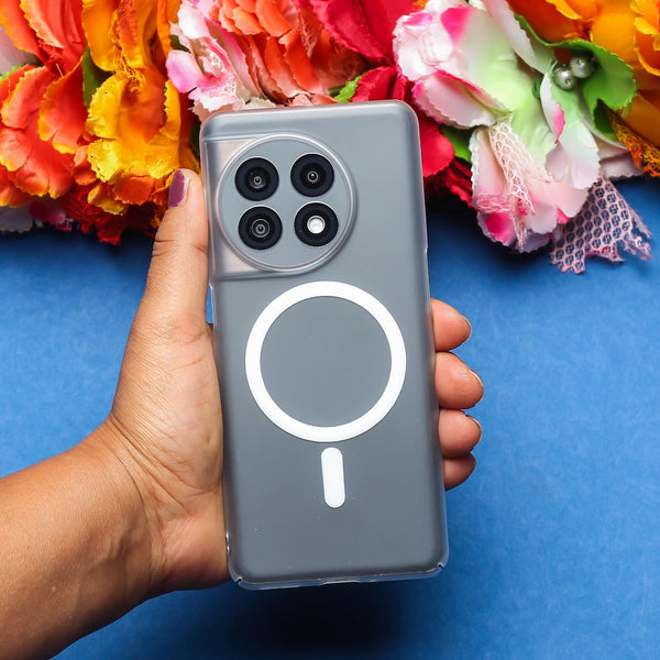 White Paper Matte Magsafe Case for Oneplus 11