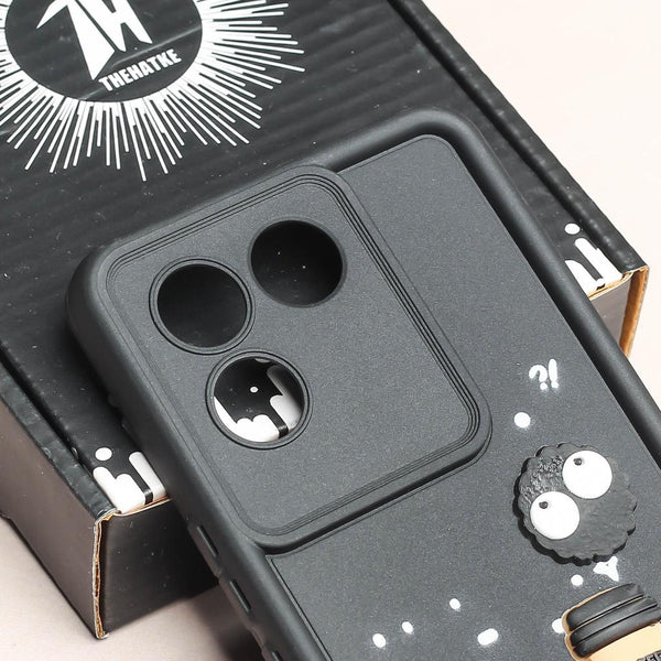 Black COFFEE (ALWAYS HAPPY) Silicone case for Vivo T2 Pro