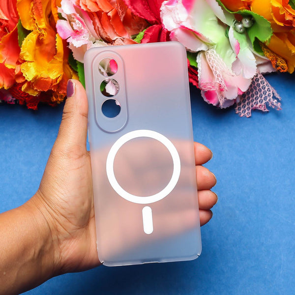 White Paper Matte Magsafe Case for Oneplus Nord CE 4