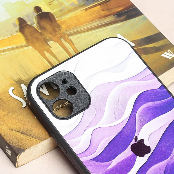 Purple Crest metal back case for Apple Iphone 11