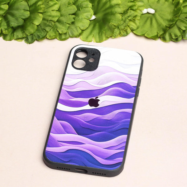 Purple Crest metal back case for Apple Iphone 11