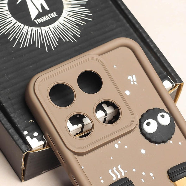 Brown COFFEE (ALWAYS HAPPY) Silicone case for Motorola Edge 60 Fusion