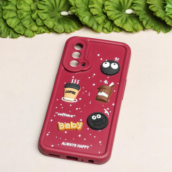 Mehroon COFFEE (ALWAYS HAPPY) Silicone case for Oneplus Nord CE