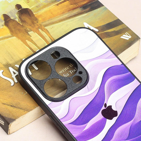 Purple Crest metal back case for Apple Iphone 14 Pro